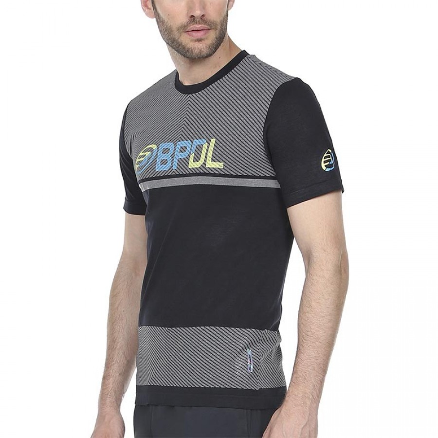 Camiseta Bullpadel WPT Rezmon Gris Oscuro Bicolor - Barata Oferta Outlet